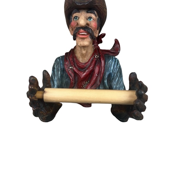 Cowboy rodeo western style bathroom toilet paper holder - Picture 3 of 4